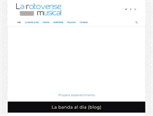 Tablet Screenshot of larotovensemusical.org